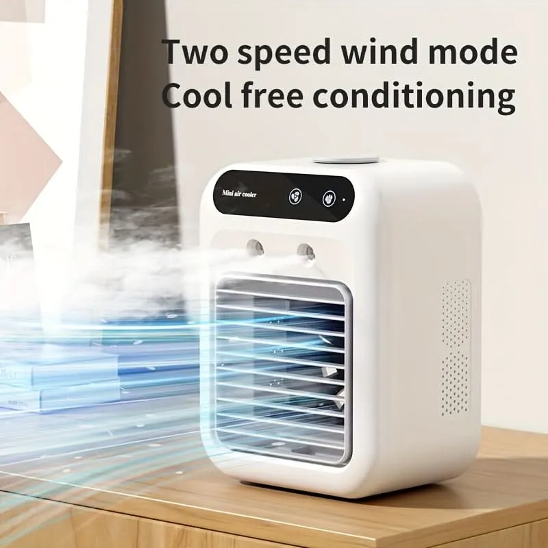 Mini USB Rechargeable Desk Fan – 1800mAh Portable Air Cooler