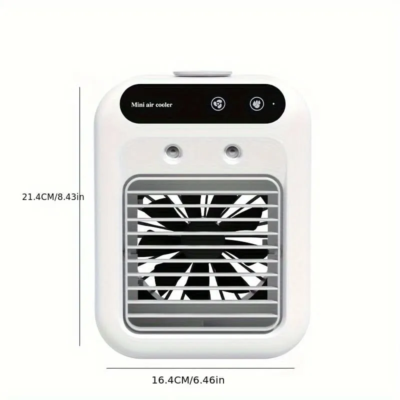 Mini USB Rechargeable Desk Fan – 1800mAh Portable Air Cooler