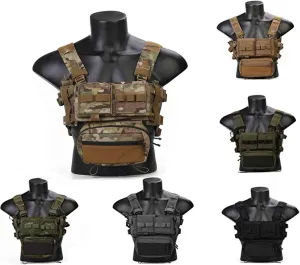 MK3 Modular Lightweight Chest Rig Micro Fight Chissis 5.56 Mag Pouch