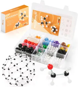 Molecular Model Kit-404 PCS,Chemistry Molecular Visual Modeling Kit for Organic＆Inorganic Learning,Atomic Element Model Set for Chemistry Classes,Supply to Students ＆ Teachers