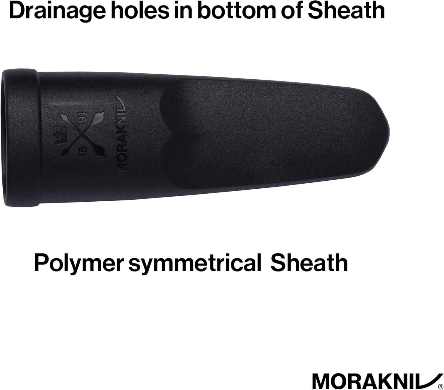 Morakniv Eldris Fixed-Blade Pocket-Sized Knife with Sandvik Stainless Steel Blade and Plastic Sheath 2.2-Inch.