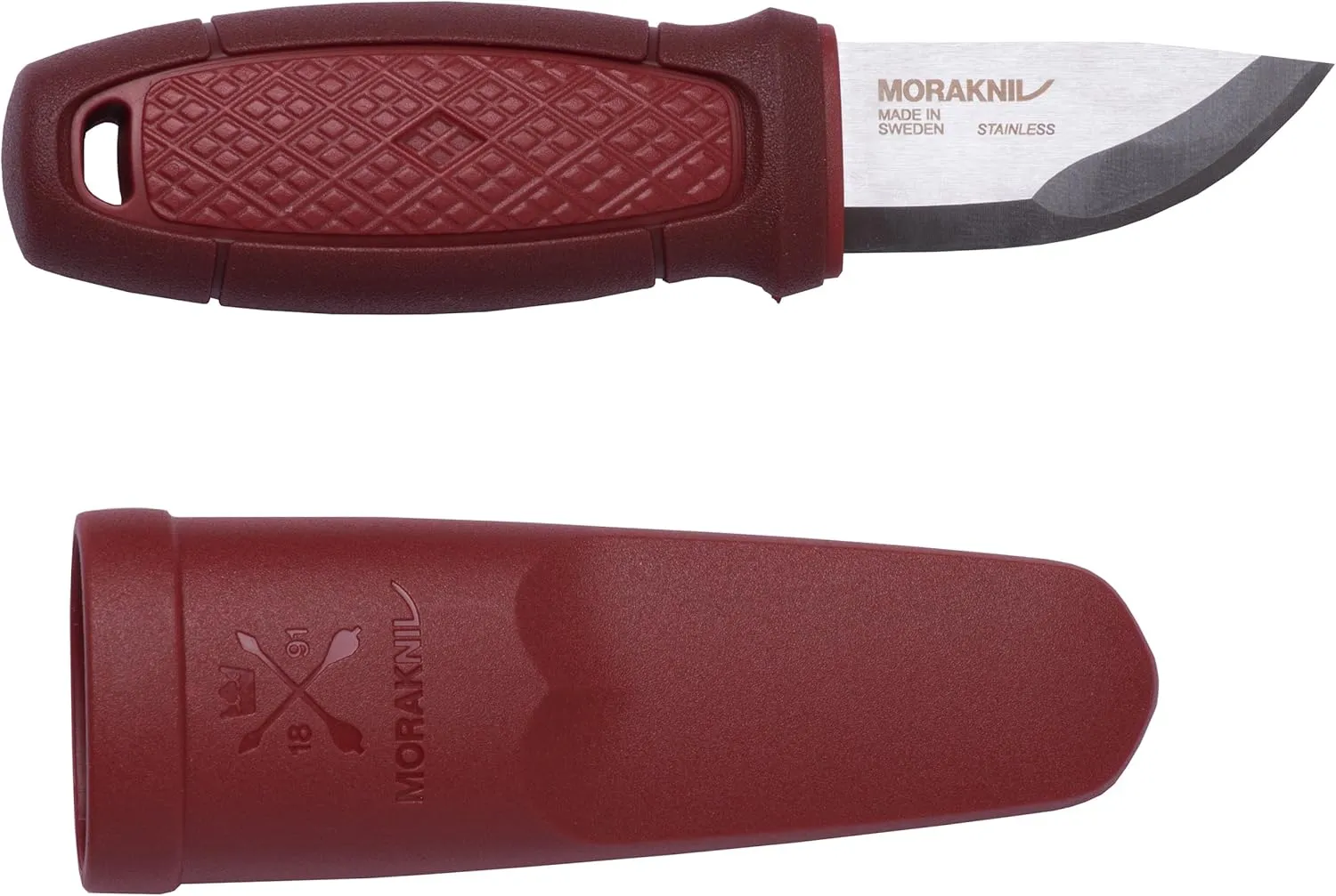 Morakniv Eldris Fixed-Blade Pocket-Sized Knife with Sandvik Stainless Steel Blade and Plastic Sheath 2.2-Inch.