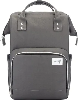 Motif Medical, Maternity Backpack, Insulated Nursing Bag for Breast Pump, Breast Milk, Feeding Bottle - Grey