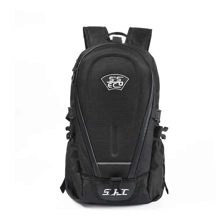 Motorcycle Backpack for Riding and Helmet Carrying