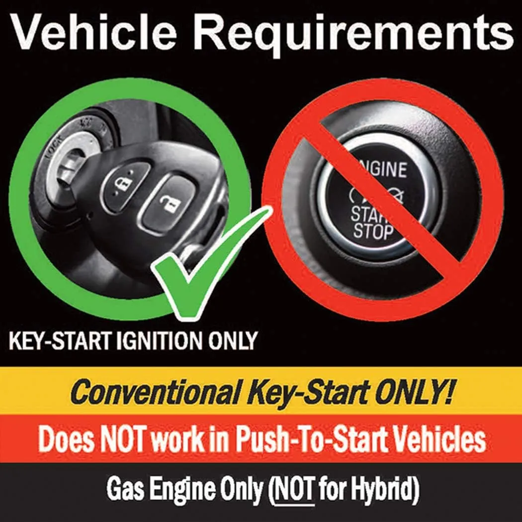 MPC Complete (2) 1-Button Remote Start Kit with Data Module Compatible with Ford E-350 2011-2014
