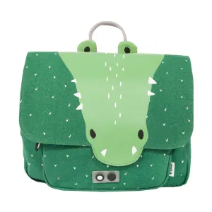 Mr. Crocodile Kindergarten Backpack - Spacious Zippered Compartment, Adjustable Straps, Waterproof Coating - Trixie
