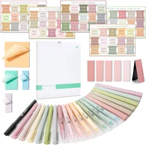 Mr. Pen- Bible Journaling Kit, Bible Highlighters and Pens No Bleed, Bible Highlighter, Transparent Sticky Notes, Bible Tabs, Magnetic Bookmarks, Aesthetic Highlighters
