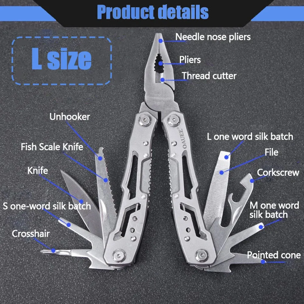 Multi-tool Pocket Knife Pliers - Versatile Outdoor Tactical Gear for Hunting and Survival