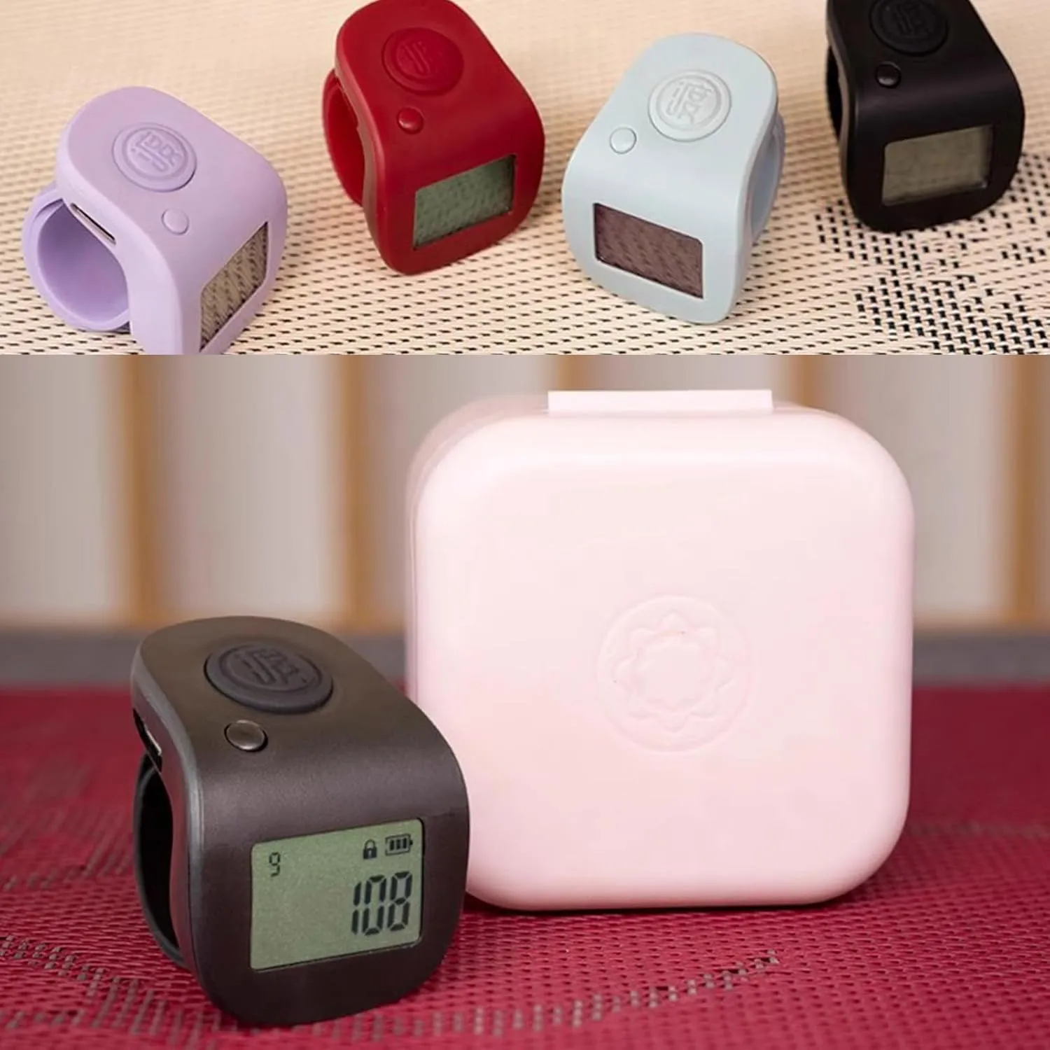 Multifunction Hand Press Counter With Rotates Screen Rechargeable Counting Device For Religious Event & Industrial Environment