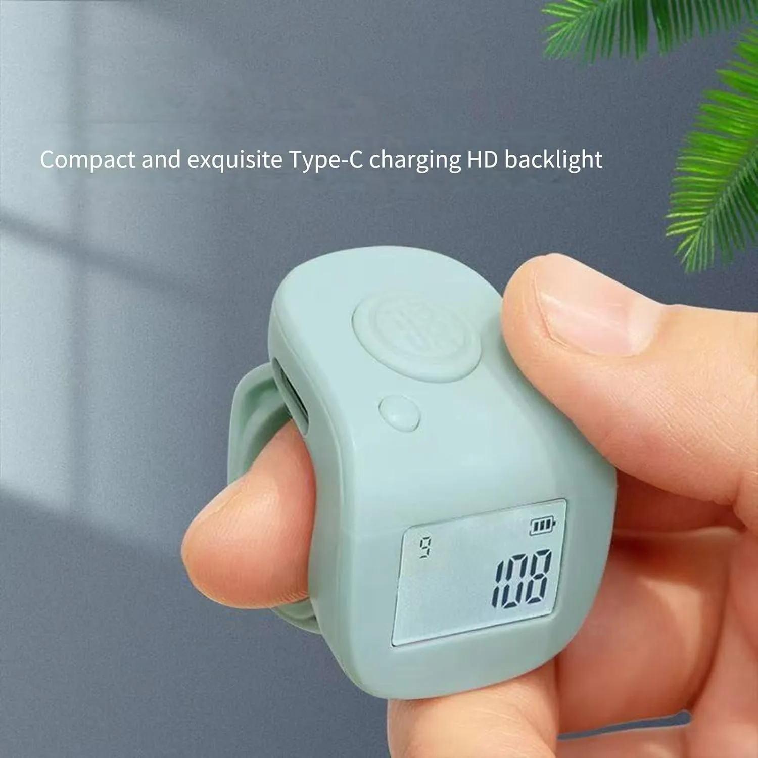 Multifunction Hand Press Counter With Rotates Screen Rechargeable Counting Device For Religious Event & Industrial Environment