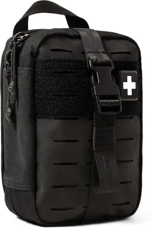 My Medic MyFak Mini Pro First Aid Kit - Small and Lightweight for Camping Hiking and Backpacking - 70 Items IFAK with Tourniquet - HSA/FSA Eligible Great for Travel - Black