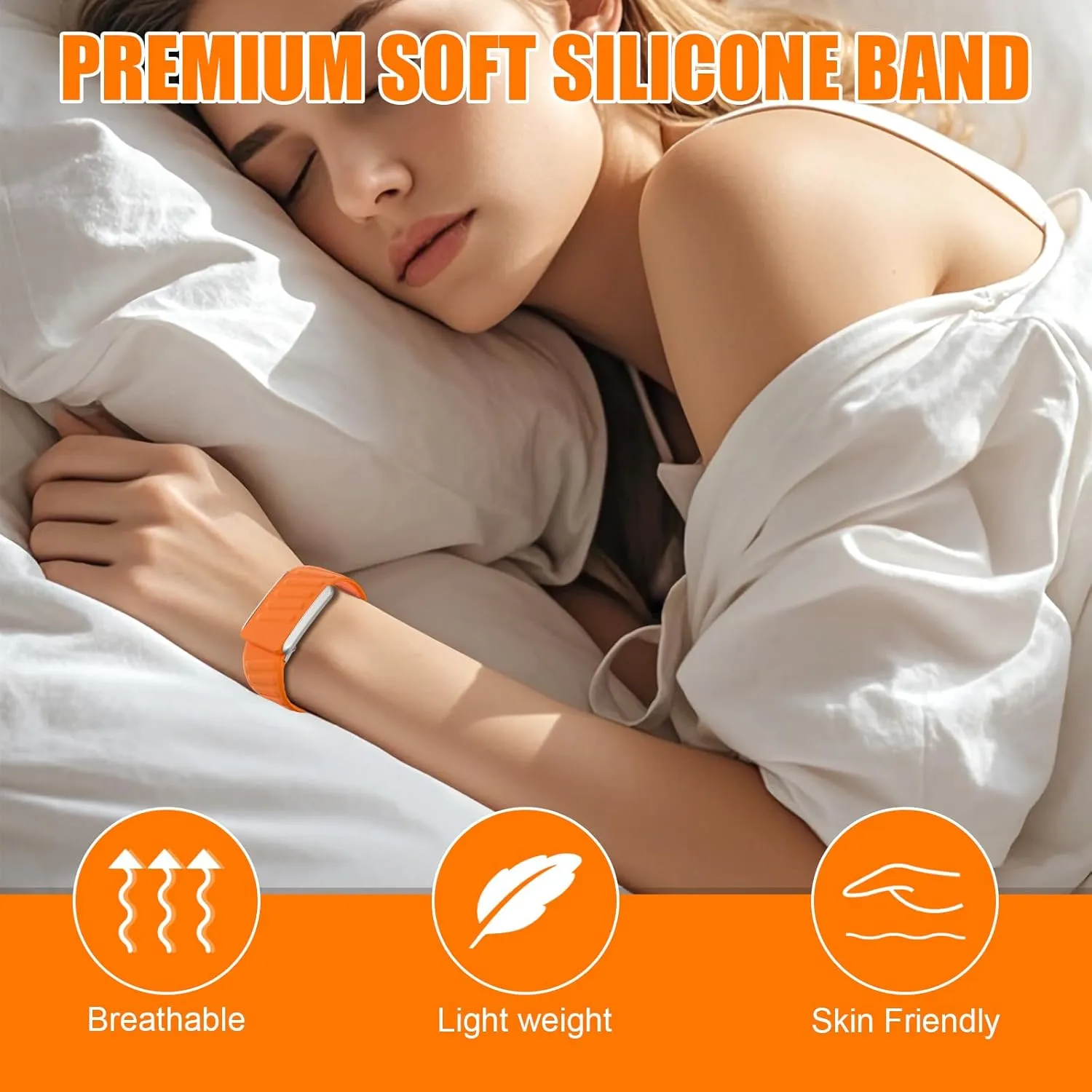 MYAPULUA Silicone Bands Compatible with WHOOP Band 4.0,Soft Silicone Sport Strap for Men/Women,Comfort Durable Waterproof and Sweatproof with U Shaped Replacement Wristbands