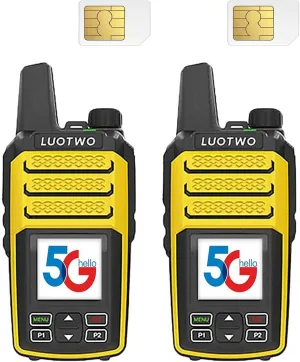 N88 Global Walkie Talkie 4G PoC with SIM Cards Global Radio Unlimited Range PTT Radio LTE Walkie Talkie for Adults Handheld Rechargeable Long Range Intercom 5000km with GPS,Use for a Lifetime
