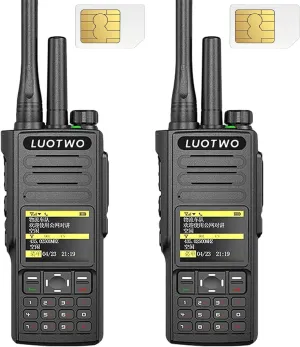N98 Global 4G POC Walkie Talkie with SIM Cards Unlimited Range PTT Radio LTE 4G Satellite National Intercom Walkie Talkie for Adult Rechargeable Handheld Intercom 5000 km GPS,Use for a Lifetime