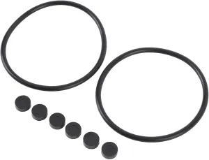 NAB Hub Adapter O Ring Kit, 2pcs Rubber Rings for REVOX NAB Hub Adapter and for Studer Reel to Reel Tape Recorder Adapters, with 4pcs Pucks (Black)