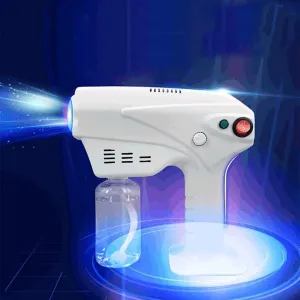Nano Steam Gun Micro Mist Salon Treatment Hair Steamer Machine, Electric Nano Steam Gun Handheld Sterilizer Disinfectant, Hair Face Care Spray Moisturizing Humidifier Hair Care Styling Tool