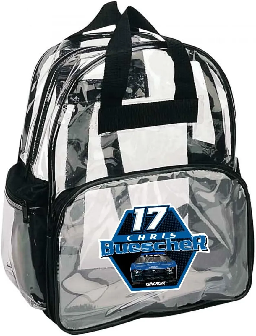 NASCAR #17 Chris Buescher Clear Backpack NEW for 2022