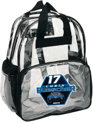 NASCAR #17 Chris Buescher Clear Backpack NEW for 2022