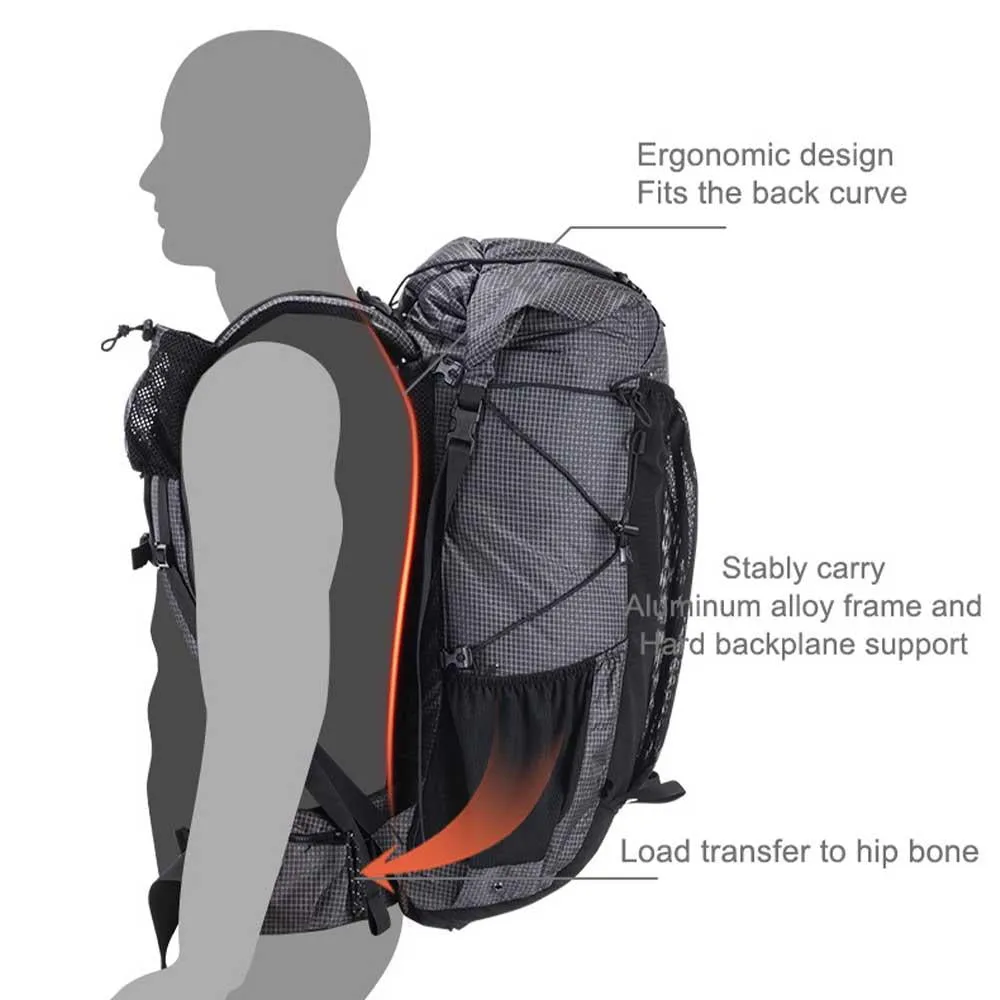 Naturehike Rock 60L 5L Hiking Backpack NH19BP095