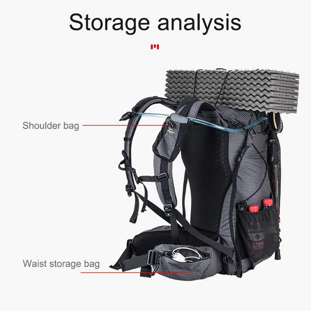 Naturehike Rock 60L 5L Hiking Backpack NH19BP095