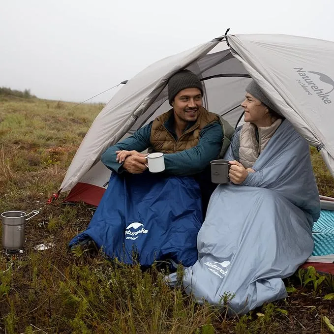 Naturehike Ultralight Sleeping Bag - Envelope Lightweight Portable, Waterproof, Comfort with Compression Sack - Great for 3 Season Traveling, Camping, Hiking