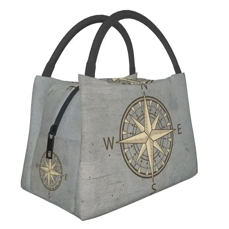 Nautical Cooler Lunch Box Red and White Stripes