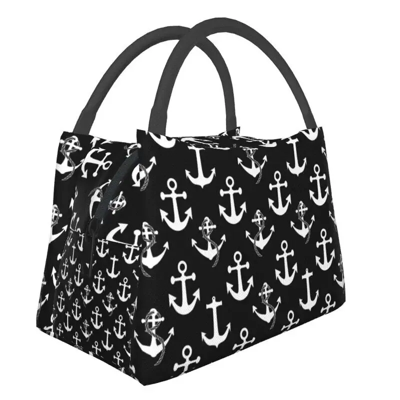 Nautical Cooler Lunch Box Red and White Stripes
