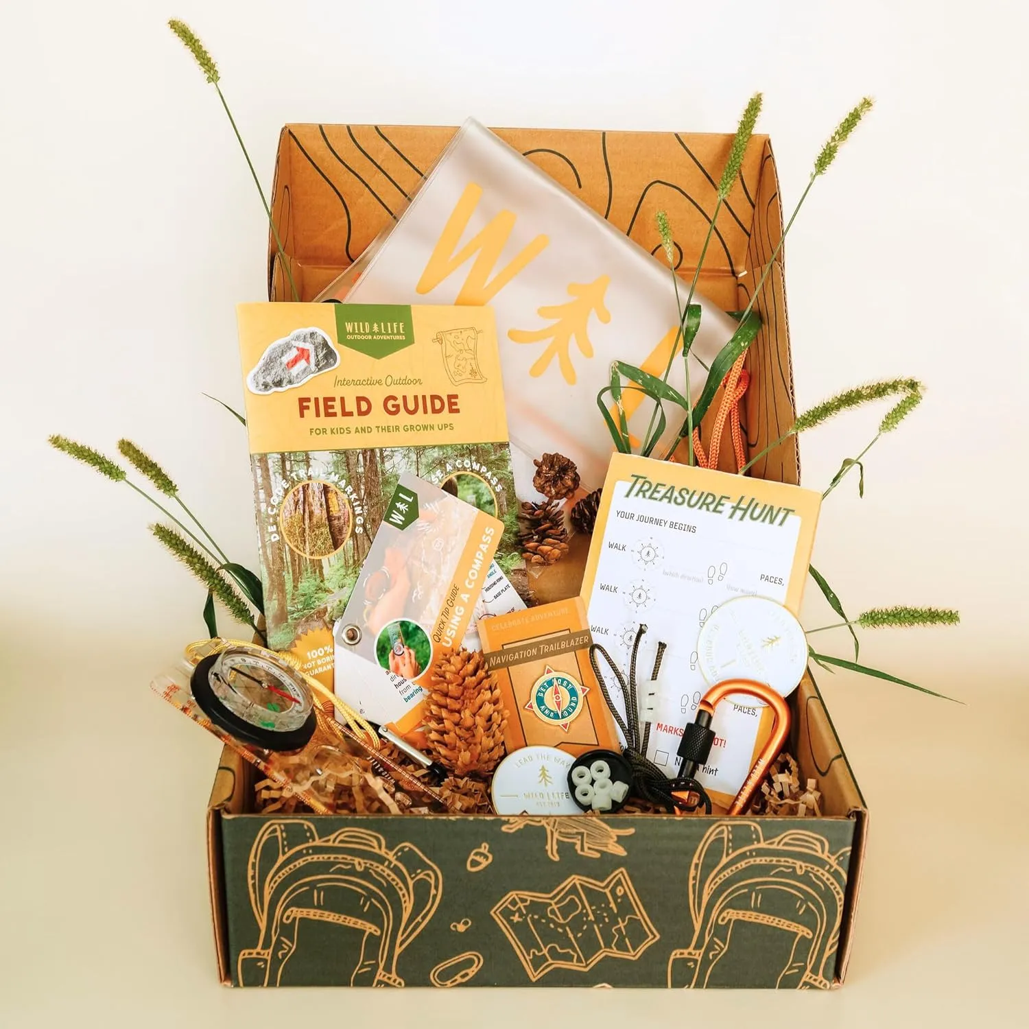 Navigation Trailblazer Outdoor Adventure Kit – Quality Exploration Gear & Activities – Ideal for Kids' Nature Fun & Creativity (TWL-Oak-NAV)