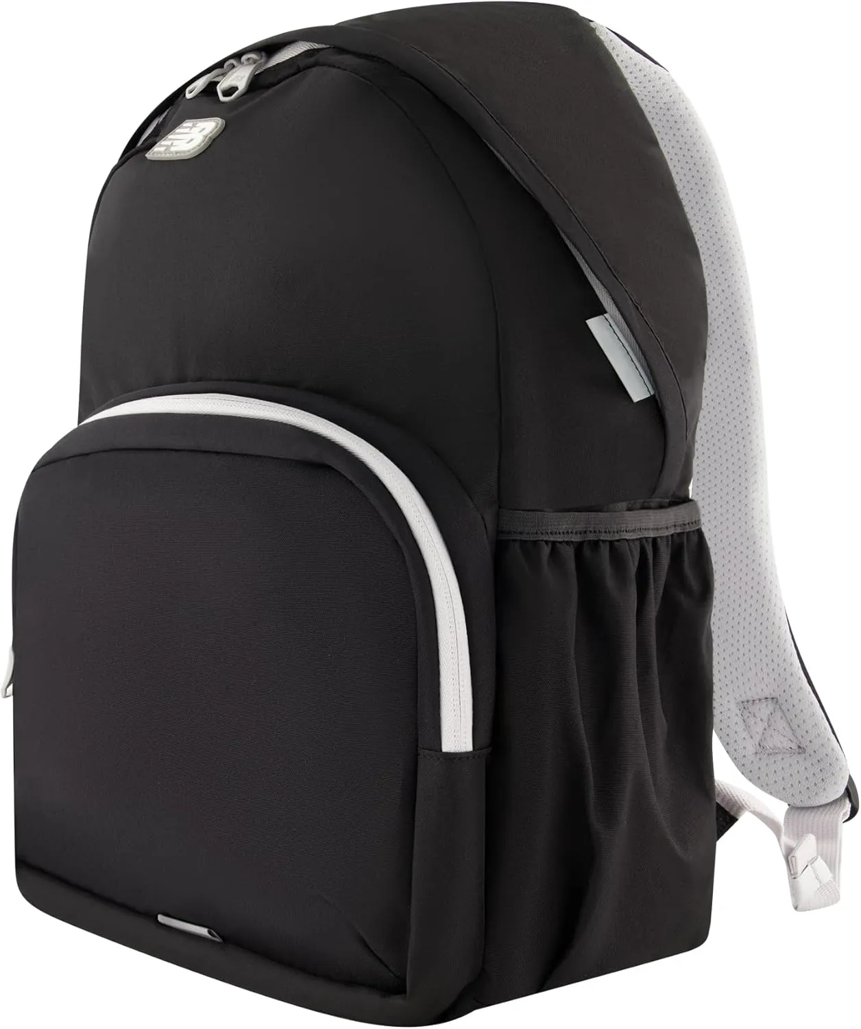 New Balance Heritage Laptop Backpack, Casual Commuter Travel Bag for Men and Women, Black, 18 Inches