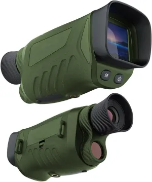 Night Vision Binoculars Scope, Monocular Night Vision Goggles with Strap 3W Infrared Monocular 2.5KD Night Vision for Camping Hunting