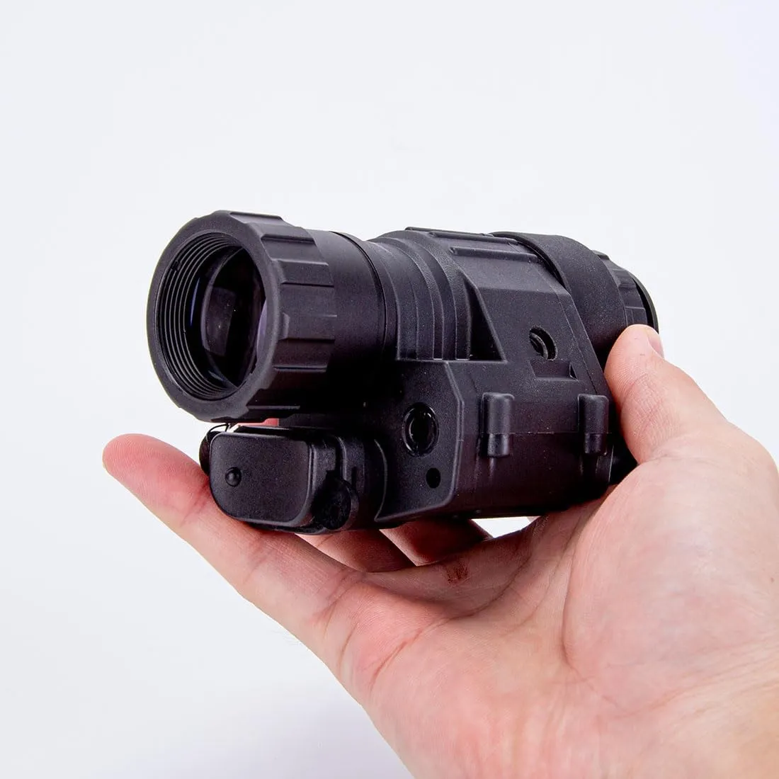 Night Vision Goggles, Head-mounted PVS-14 Micro Light Infrared Monocular Night Vision Device for Observation and Patrol, Compatible with The J-arm Night Vision Device (Black)