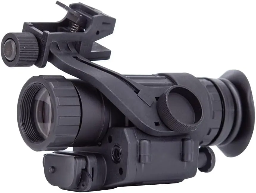 Night Vision Goggles, Head-mounted PVS-14 Micro Light Infrared Monocular Night Vision Device for Observation and Patrol, Compatible with The J-arm Night Vision Device (Black)
