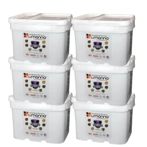 Numanna Mega Defender Pack with Meat Buckets 1296 Servings Protein Survival Pack 38,780 Calories Per Bucket Easy to Prepare Emergency Food No Added Preservatives Made In USA 25  Year Shelf Life