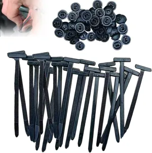 Nylon Universal Cable Tie Buckle,Upgrade Multipurpose Plastic Cable Ties Tool,Heavy Duty Self Locking Nylon，for Car Daily Auto Fixing (100pcs)