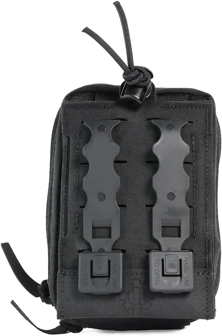 Off Grid Law Enforcement IFAK | Rip-Away Trauma Kit for LE | Compact Medical Bag with Chest Seal, ETD, Gauze (Black, Basic)