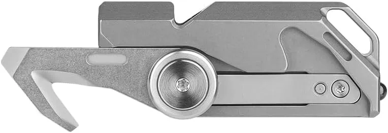 OKNIFE Emergency Whistle with Knife (Titanium)