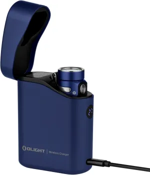 OLIGHT Baton4 Premium Edition EDC Lights 1300 Lumens with Type-C Charging Box, Powered by Rechargeable Battery, Small Bright Flashlight for Camping, Emergencies, Outdoors (Regal Blue)