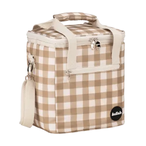 Olive Check Mini Cooler