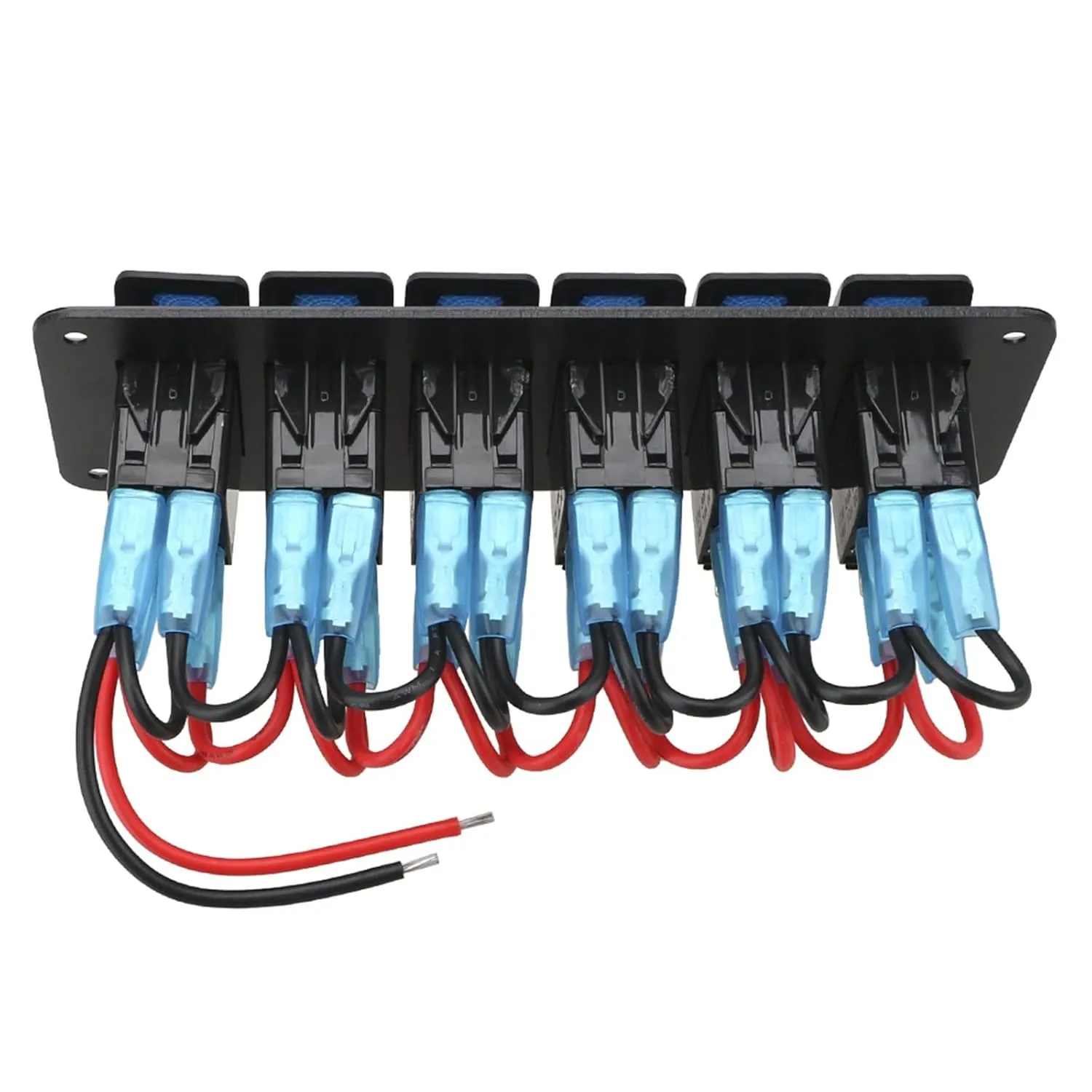 ON-Off Rocker Switch Panel Light Toggle 12V / 24V 6 Buttons Waterproof LED Cartronics for Marine Boat Caravan RV Car Accessories(Others 2 Buttons)