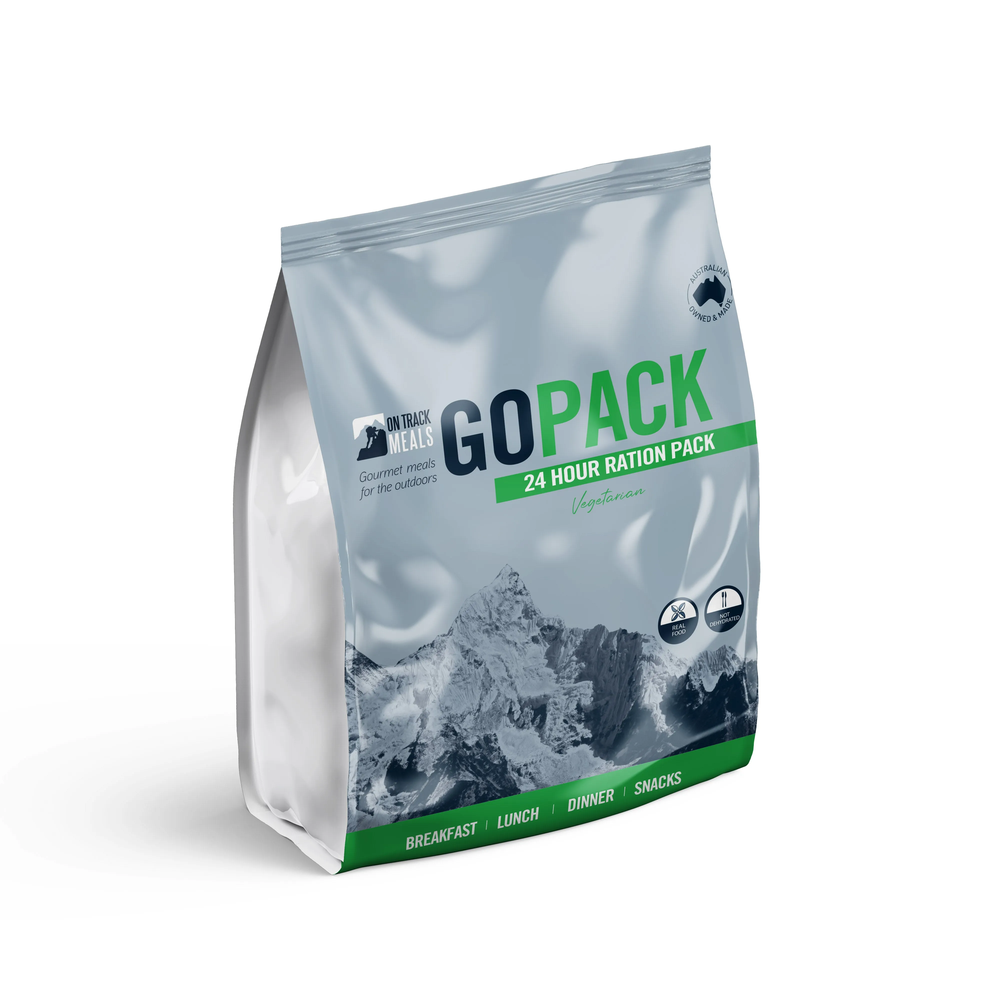 ONTRACK Vegan Go Pack – 1-Day Adventure Meal Kit | 100% Plant-Based | Just Heat & Eat