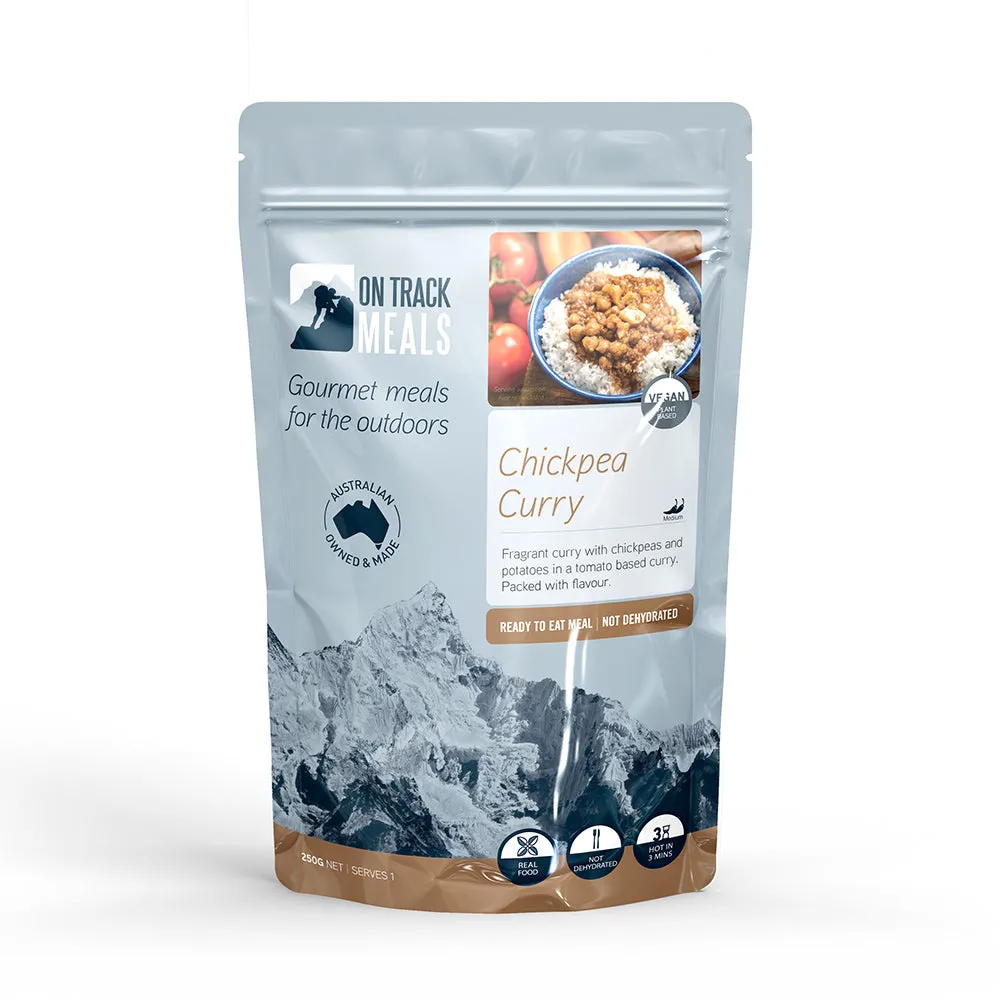 ONTRACK Vegan Go Pack – 1-Day Adventure Meal Kit | 100% Plant-Based | Just Heat & Eat