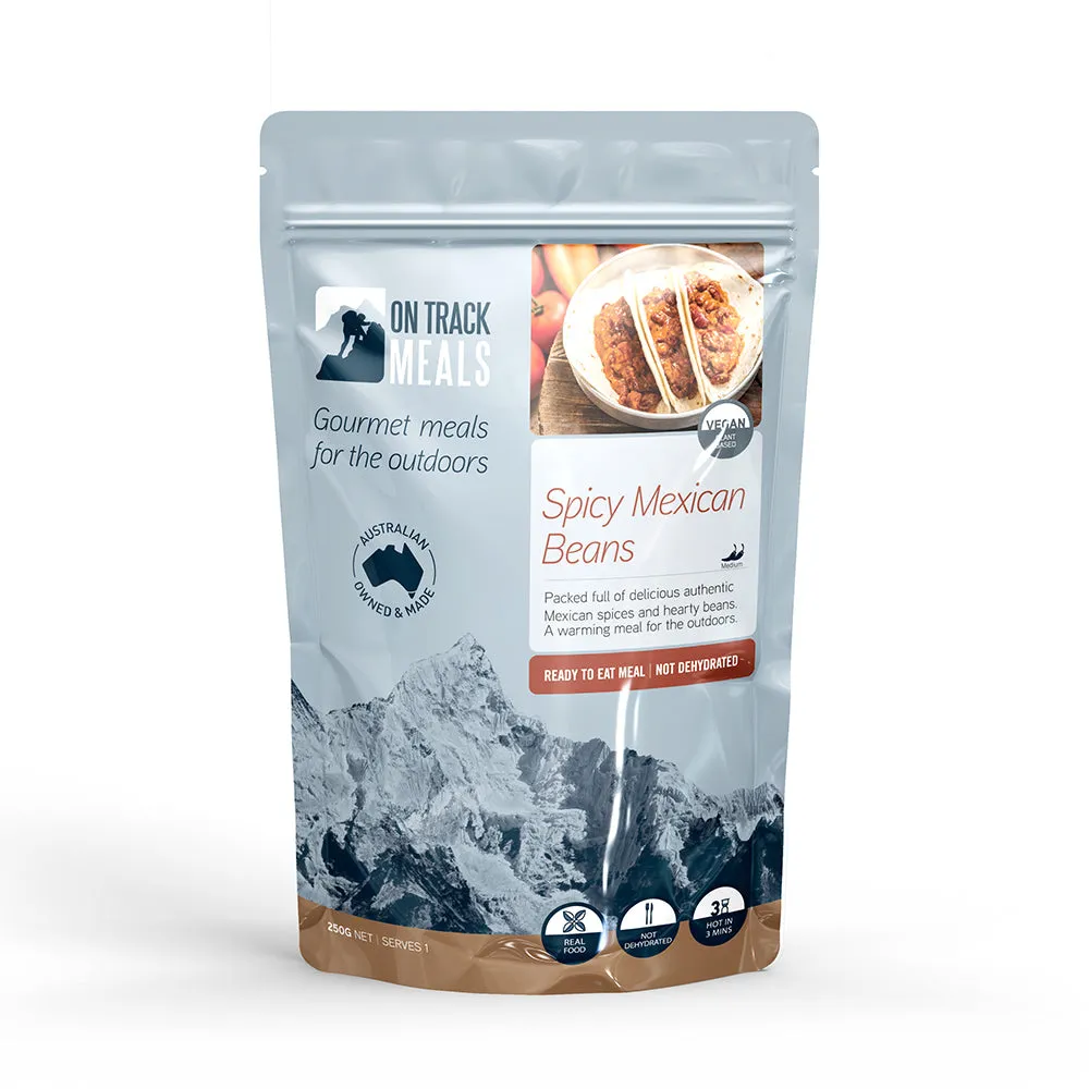 ONTRACK Vegan Go Pack – 1-Day Adventure Meal Kit | 100% Plant-Based | Just Heat & Eat