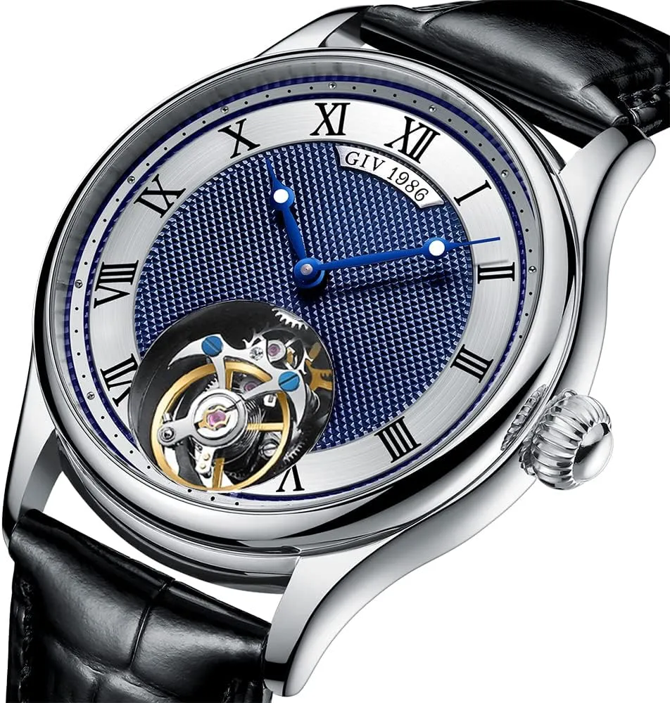 Original Men's Tourbillon Skeleton Mechanical Movement Man Watch Wristwatches Sapphire Waterproof Watch for Men Montre Homme