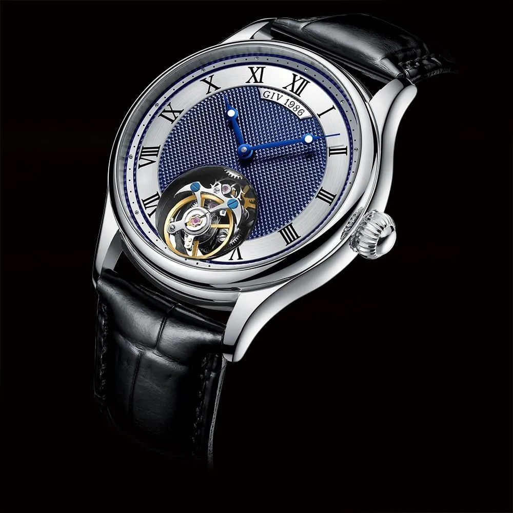 Original Men's Tourbillon Skeleton Mechanical Movement Man Watch Wristwatches Sapphire Waterproof Watch for Men Montre Homme