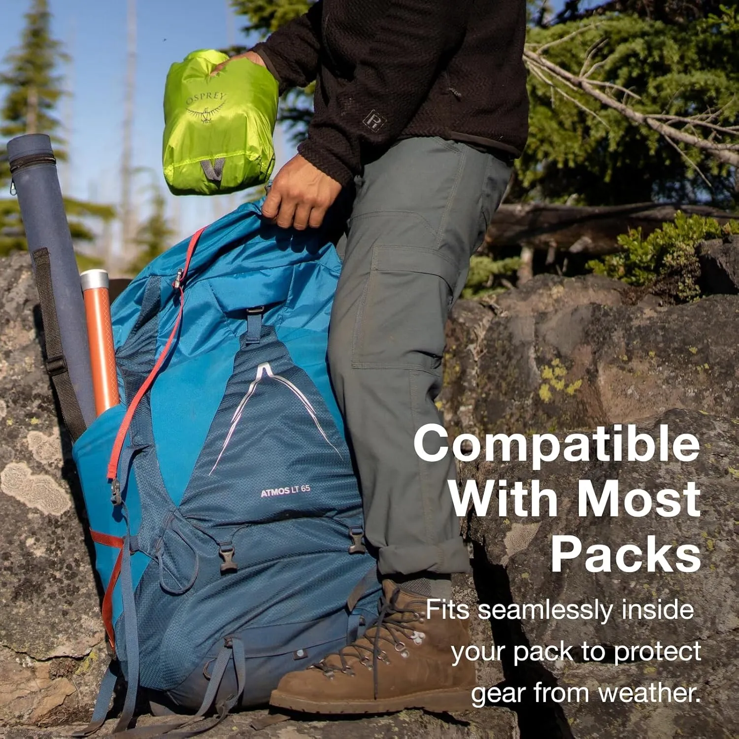 Osprey Ultralight Protective Backpack Liner, Waterfront Blue, Small