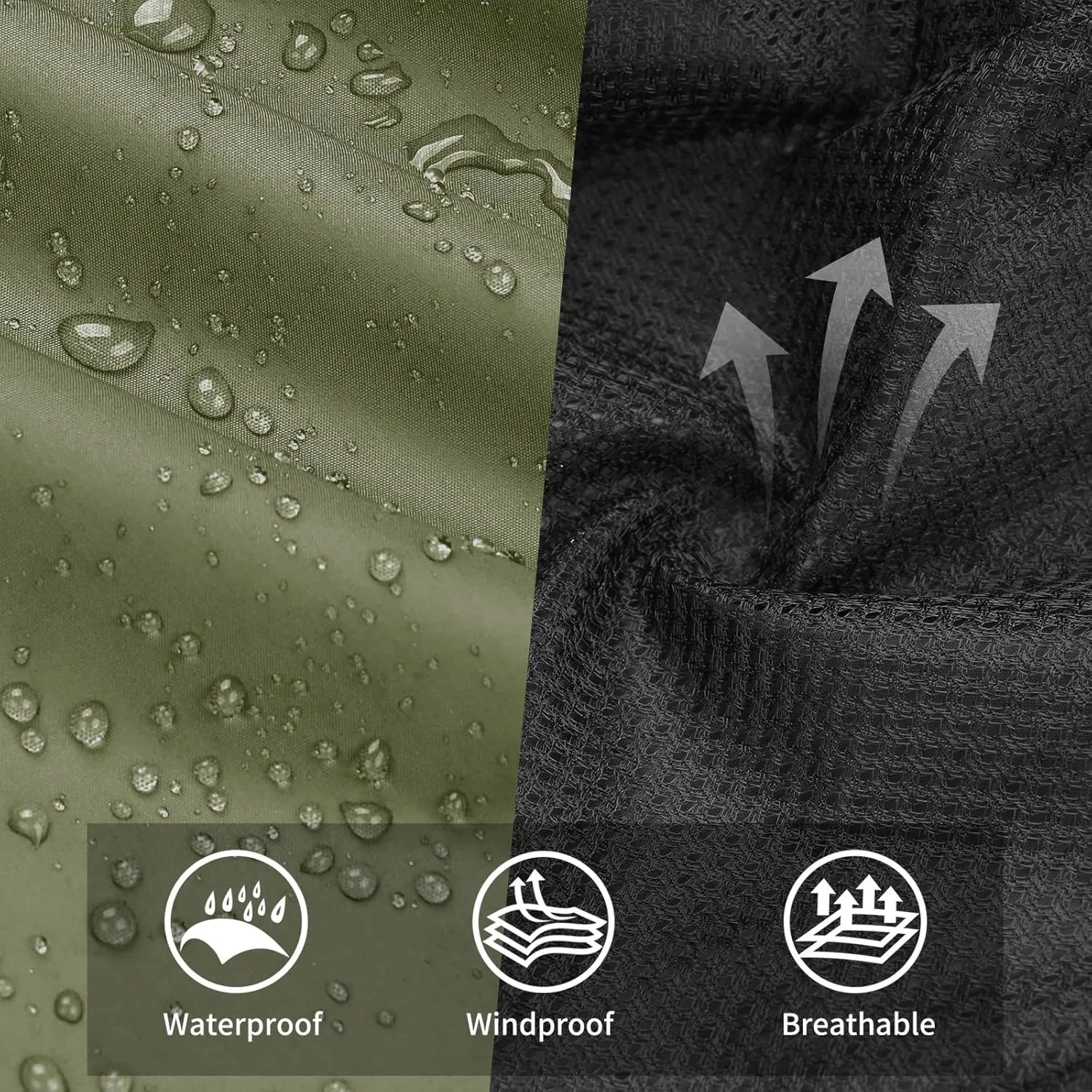 Ourcan Rain Pants Women Waterproof Pants Lightweight Breathable Hiking Cycling Outdoor with Pocket