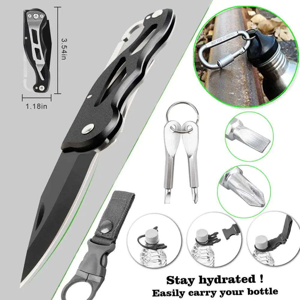 Outdoor Custom-built 18-in-1 Survival Kit Easy returns Gear