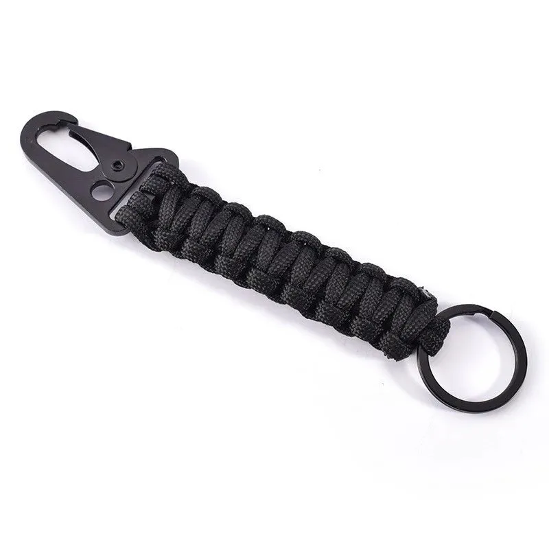 Outdoor Paracord Rope Keychain - EDC Survival Kit Lanyard for Hiking and Camping