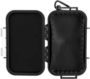 Outdoor Storage Case Survival Shockproof Case, Sealed Box Survival Storage Case, Airtight Pressure Proof Sealed Box Survival Case 7.5 * 4.7 * 2.0in (Black)
