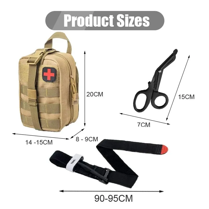 Outdoor Tactical MOLLE First Aid Bag – Complete Emergency Survival Kit